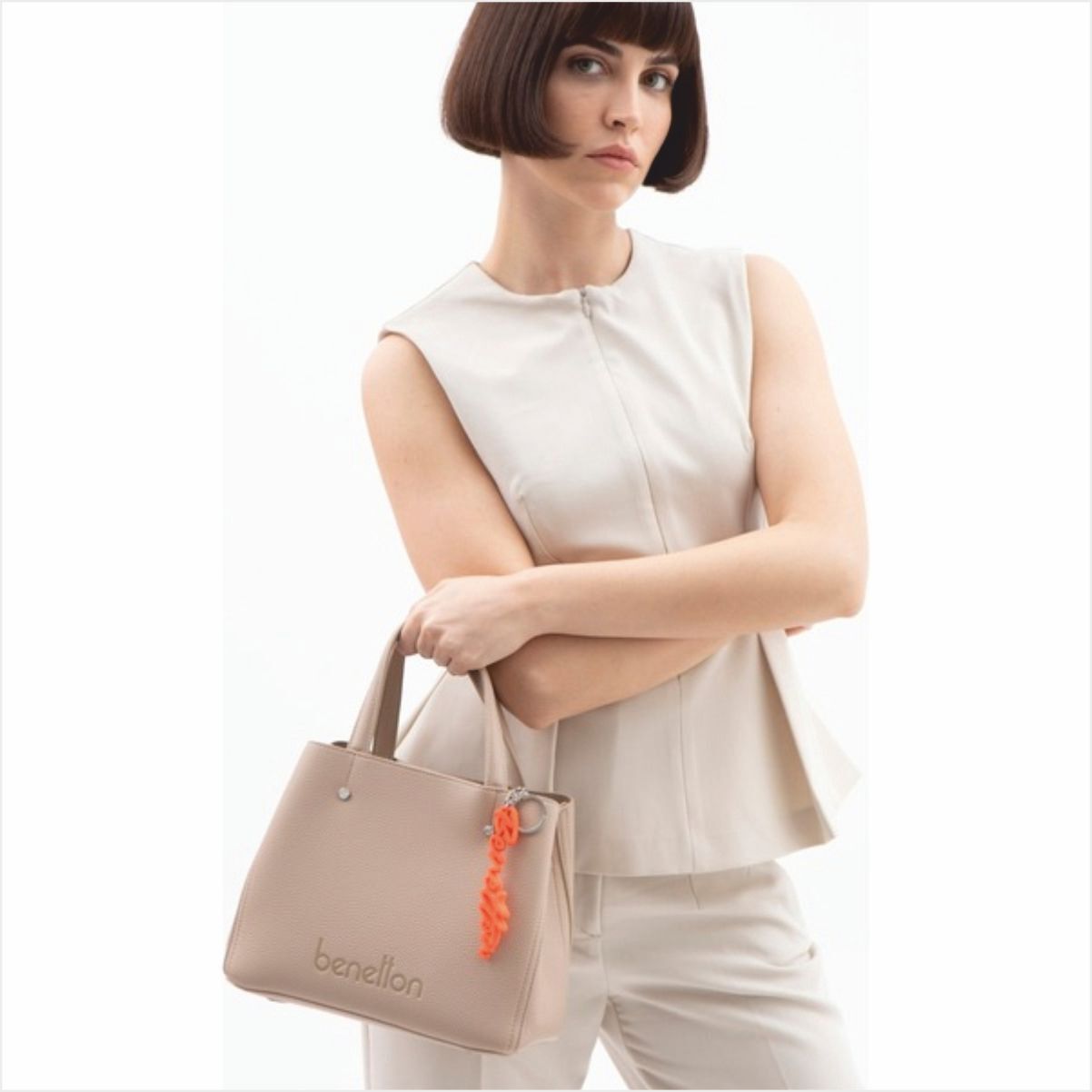 Benetton  BNT-1507 Floter El Çantası Ten