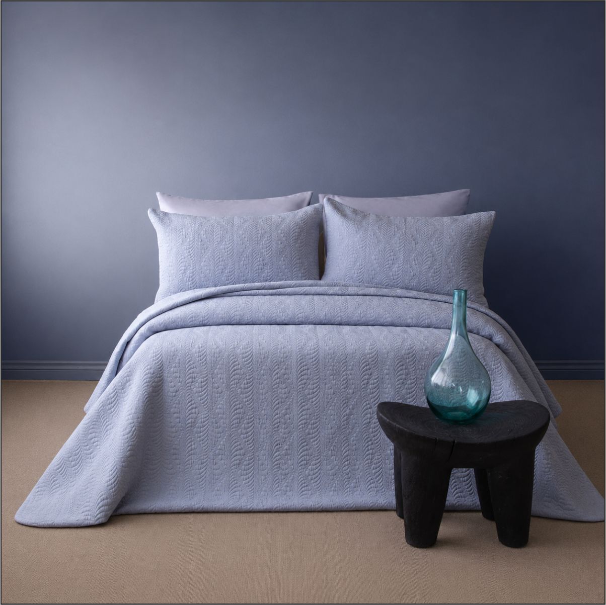 PAMUKLAR APRİCİTAS Ç.K. YATAK ÖRTÜSÜ SET BOURBON INDIGO