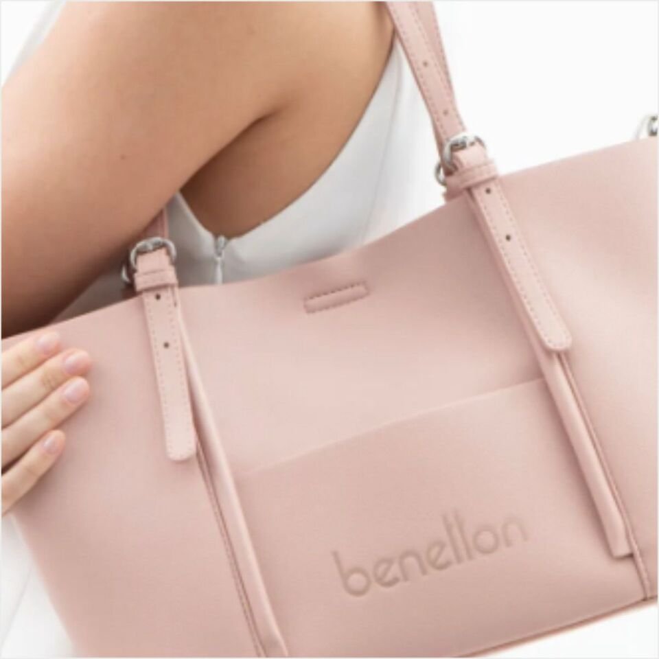 Benetton  BNT-1512 Naturel Kol Çantası Pembe