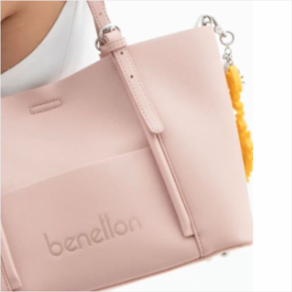 Benetton  BNT-1512 Naturel Kol Çantası Pembe