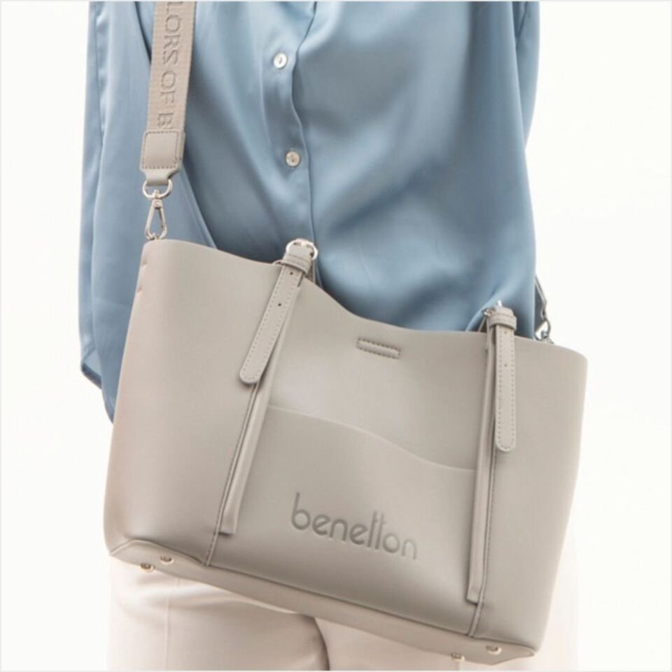 Benetton  BNT-1512 Naturel Kol Çantası Taş