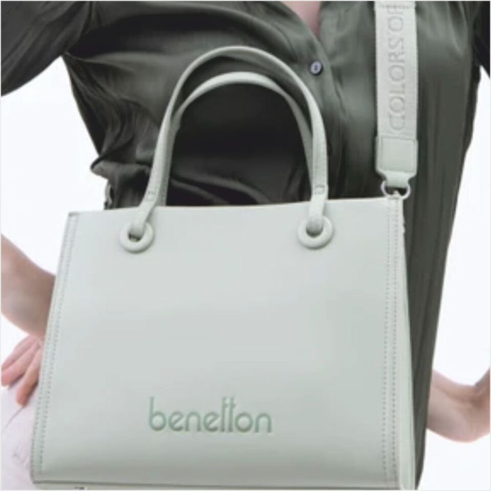 Benetton  BNT-1515 Naturel El Çantası Yeşil