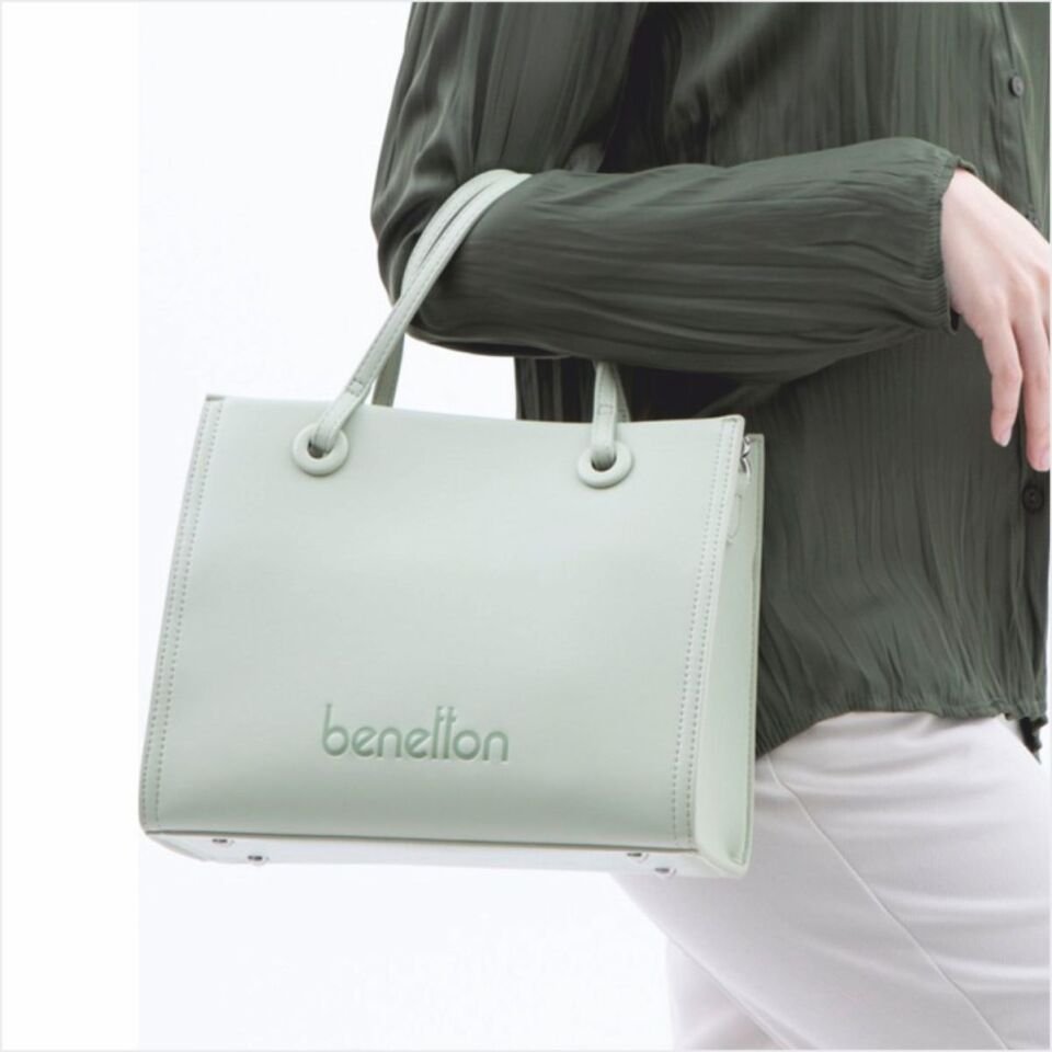Benetton  BNT-1515 Naturel El Çantası Yeşil