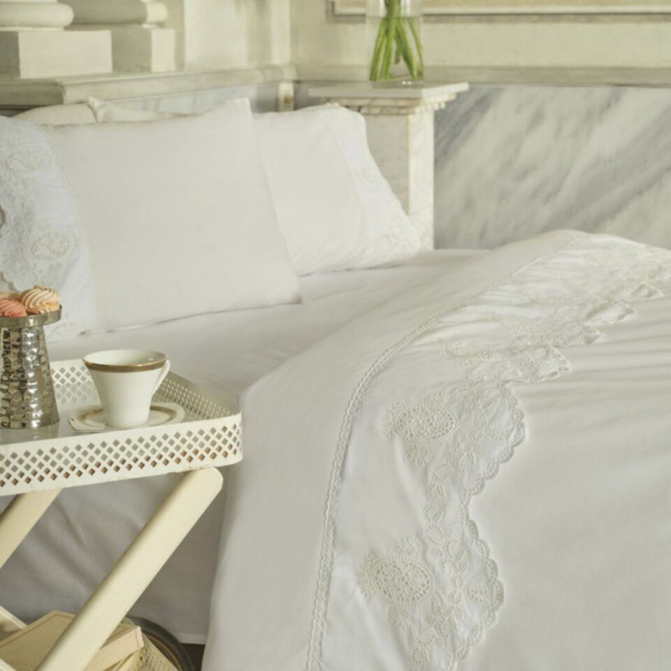 Karaca Home Sierra %100 Pamuk Çift Kişilik Nevresim Takımı Pembe