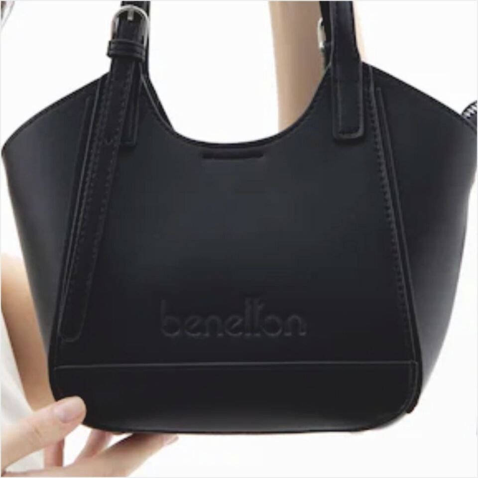Benetton  BNT-1516 Naturel El Çantası Siyah