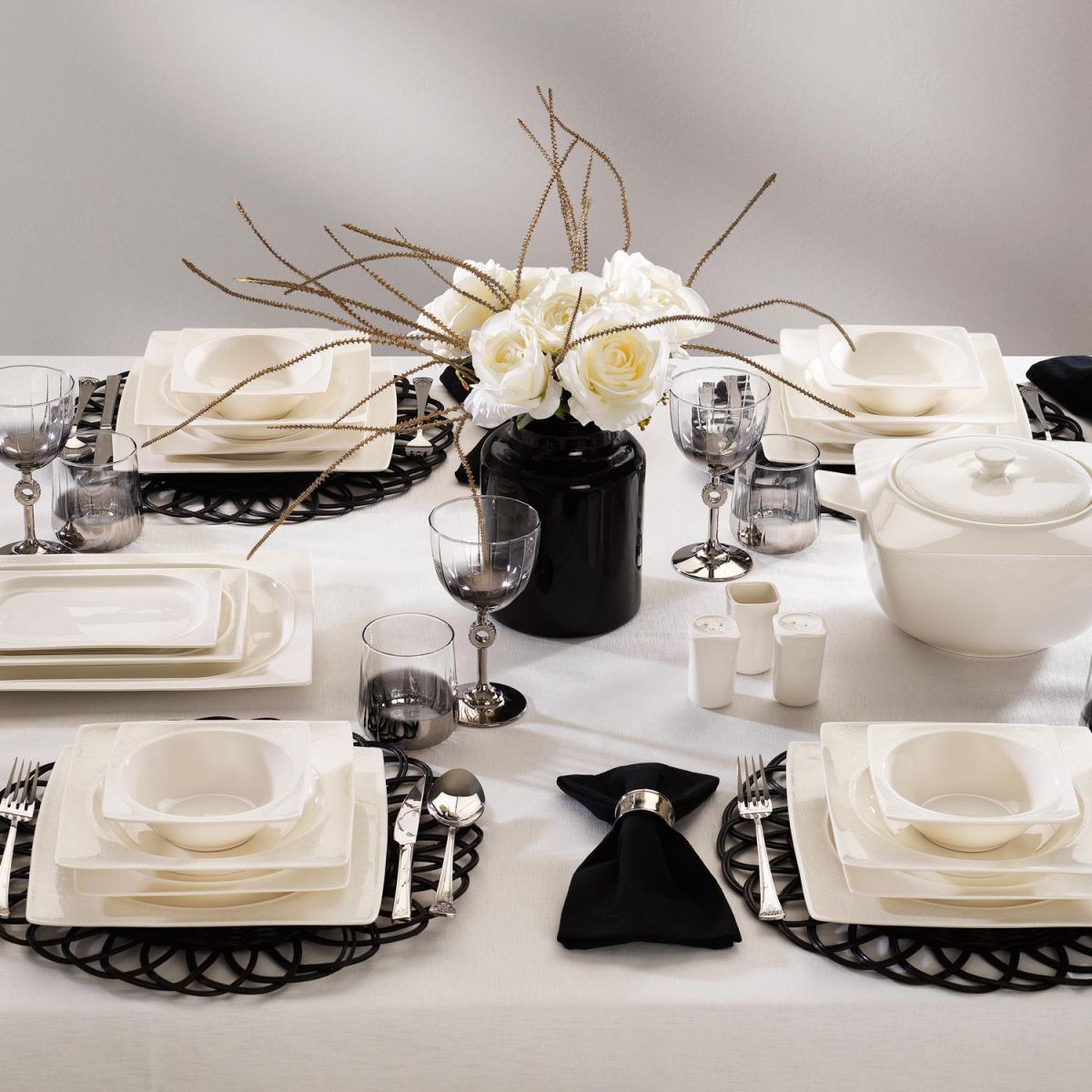 SCHAFER GLAMOR SENSE YEMEK TAKIMI-60 PARÇA-BEYAZ