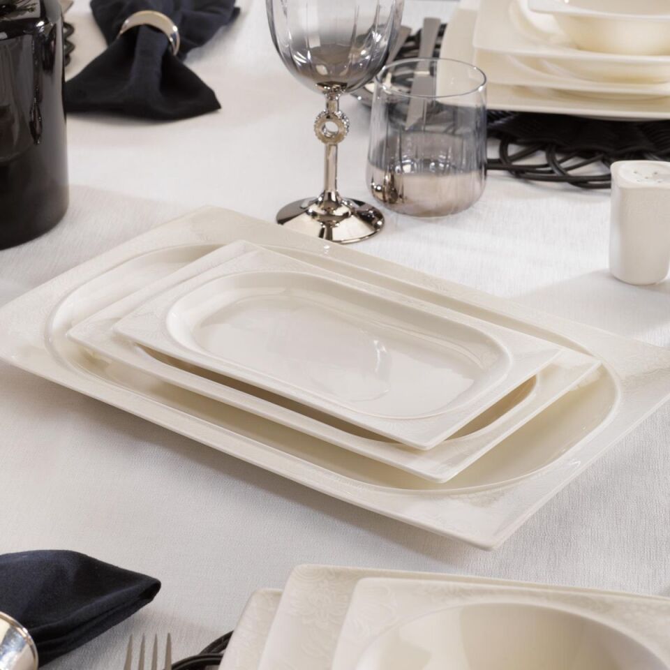 Schafer Glamor Sense Yemek Takımı 60 Parça-Beyaz