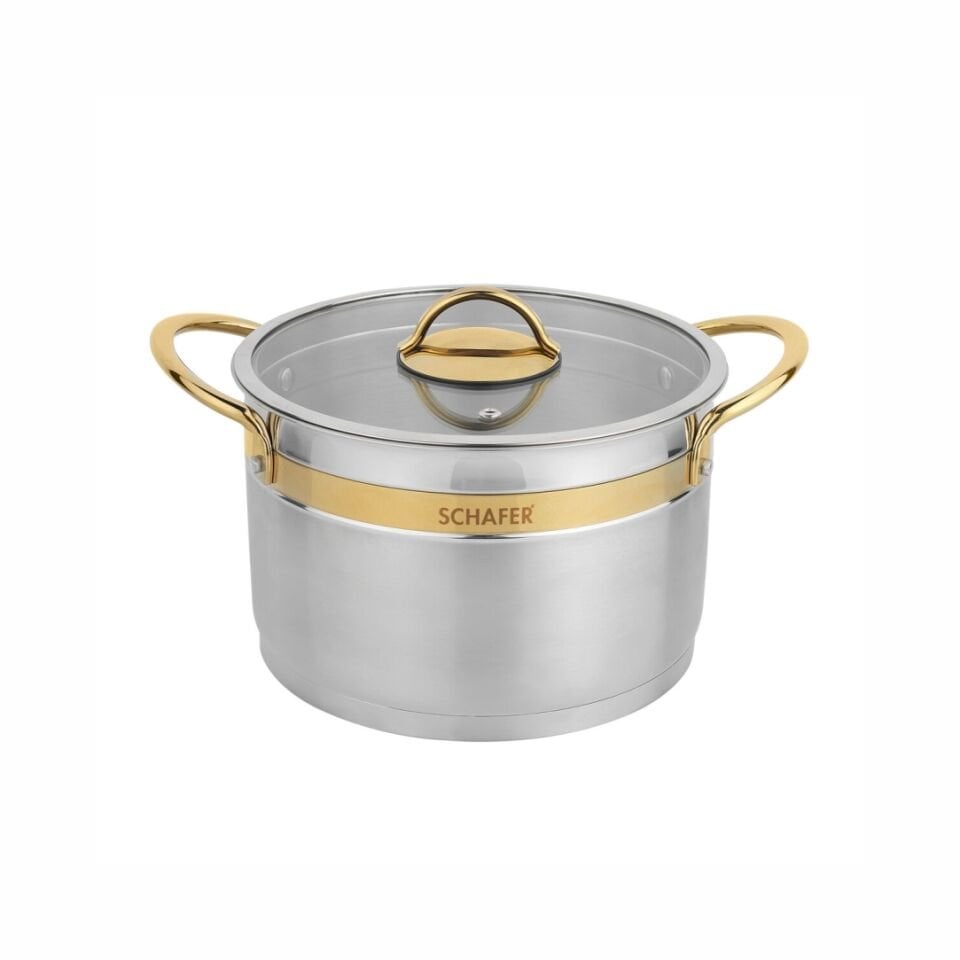 Schafer Golden Line Inox 8 Parça Çelik Tencere Seti