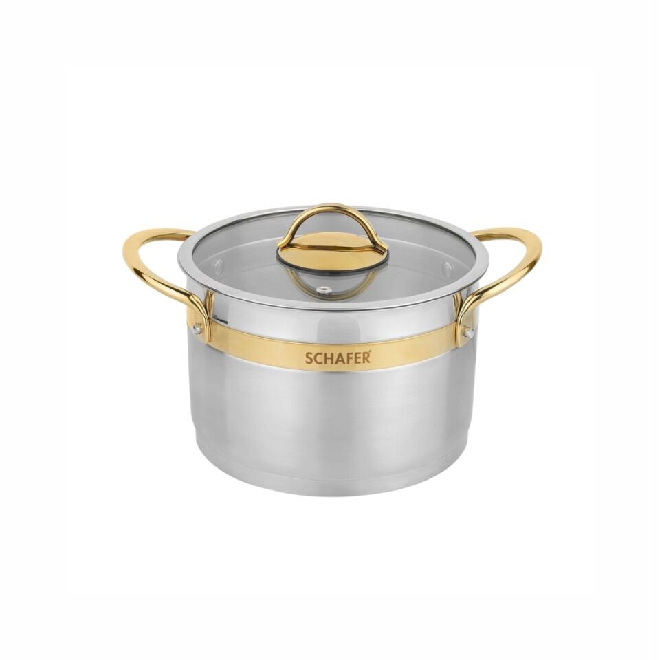 Schafer Golden Line Inox 8 Parça Çelik Tencere Seti