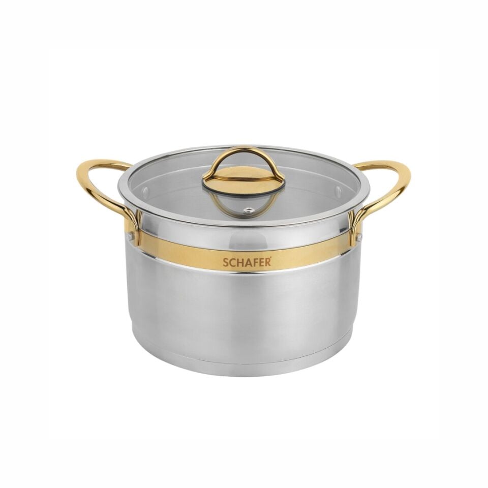 Schafer Golden Line Inox 8 Parça Çelik Tencere Seti