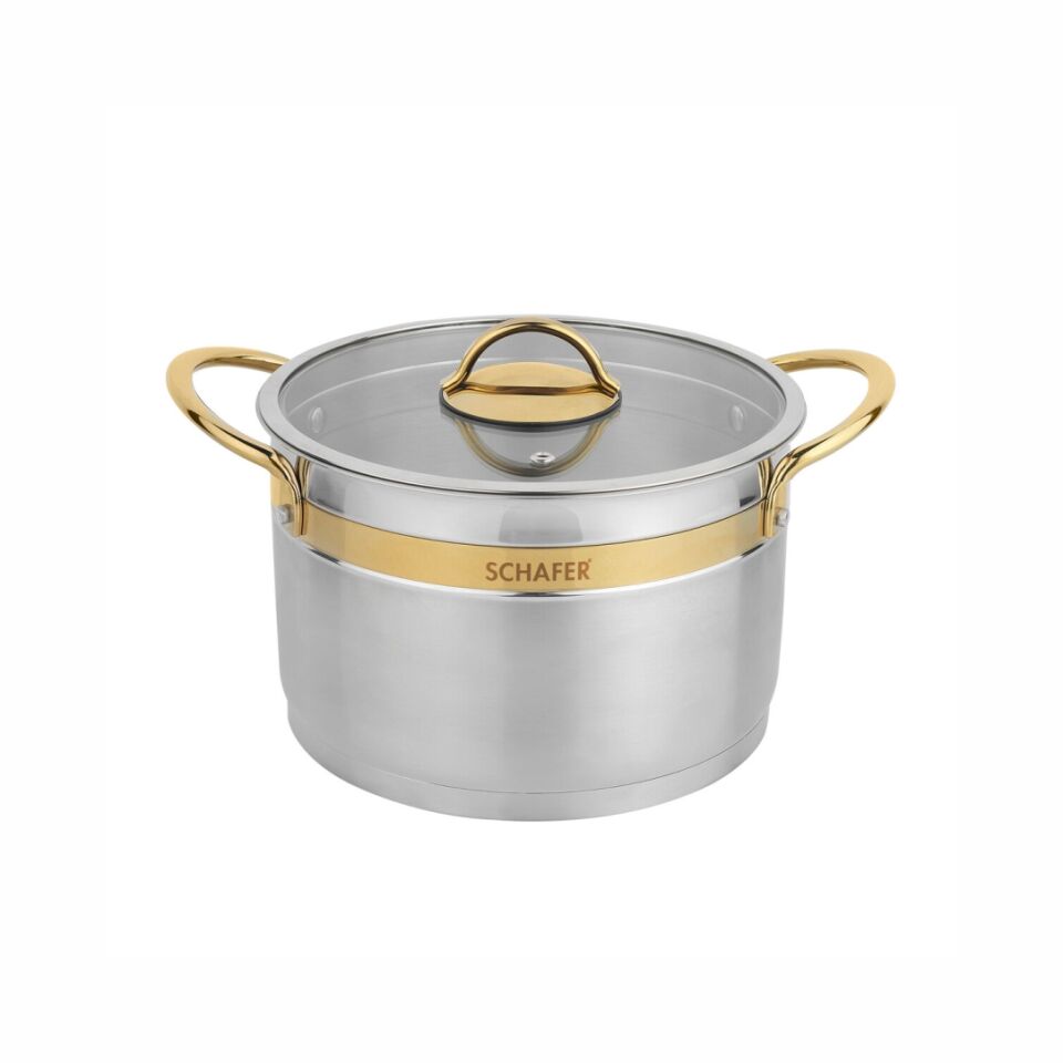 Schafer Golden Line Inox 8 Parça Çelik Tencere Seti