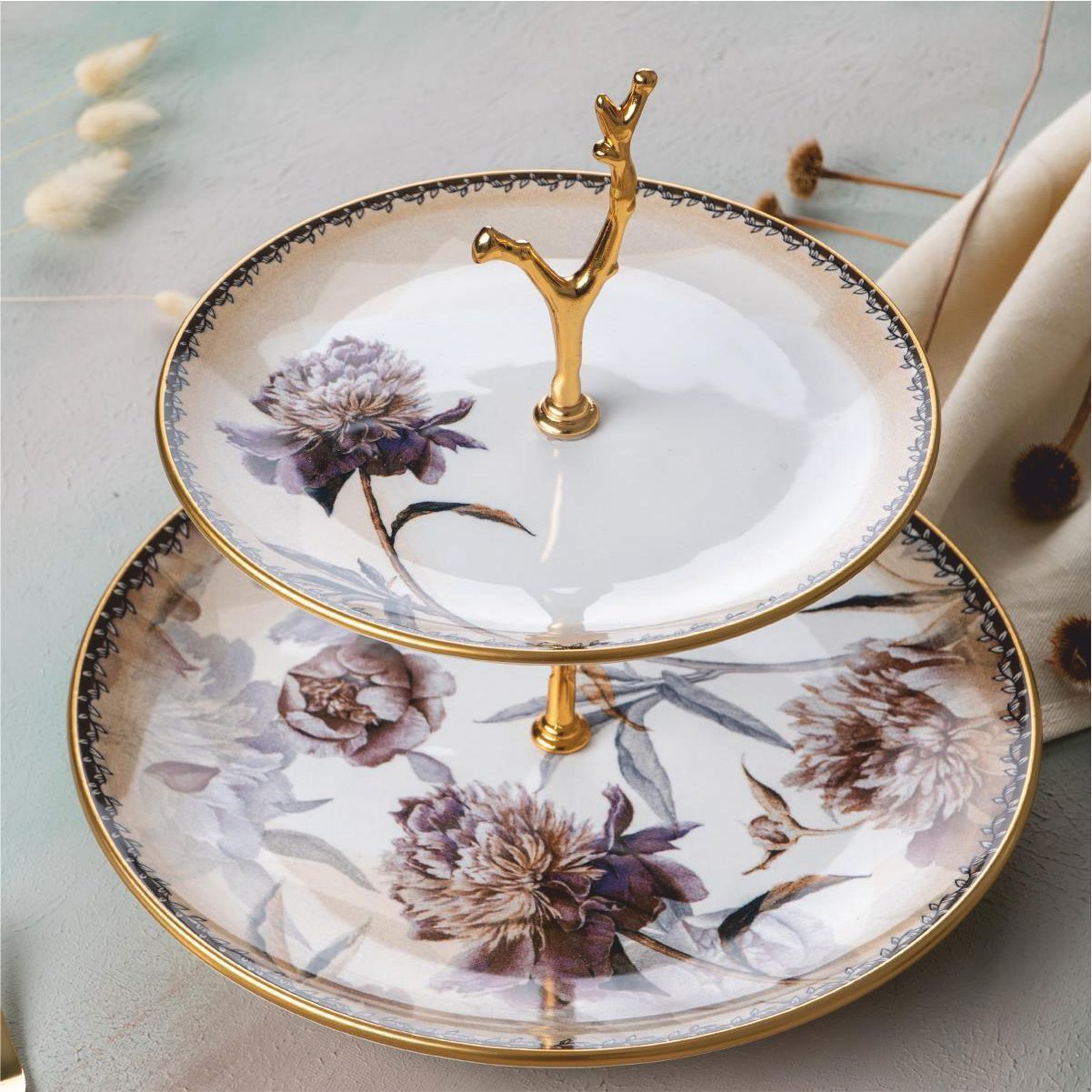 Acar Hca-06419/12 Nova Katlı Kurabiyelik Tabağı