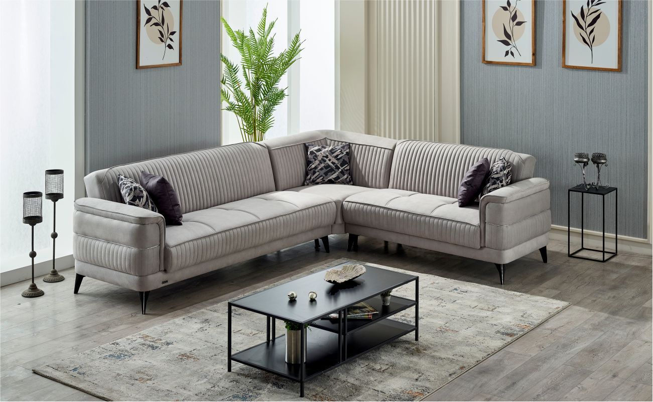 Vienza Köşe Takımı Eva 07 Antrasit Grı