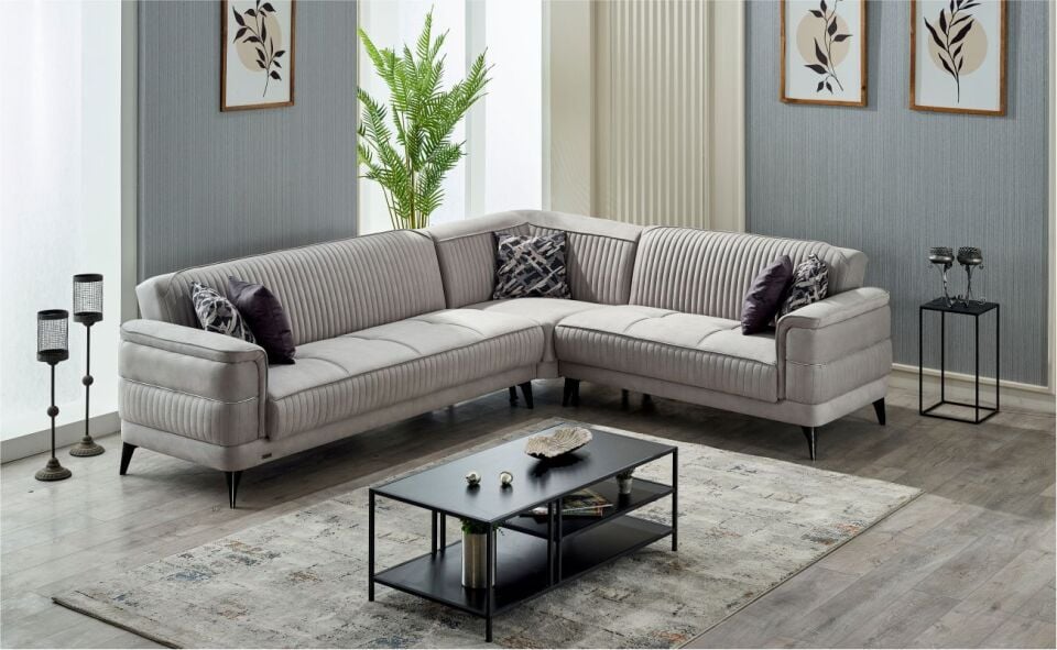 Vienza Köşe Takımı Eva 07 Antrasit Grı