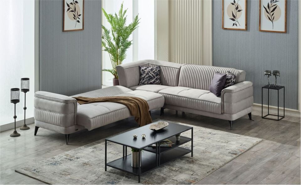 Vienza Köşe Takımı Eva 07 Antrasit Grı