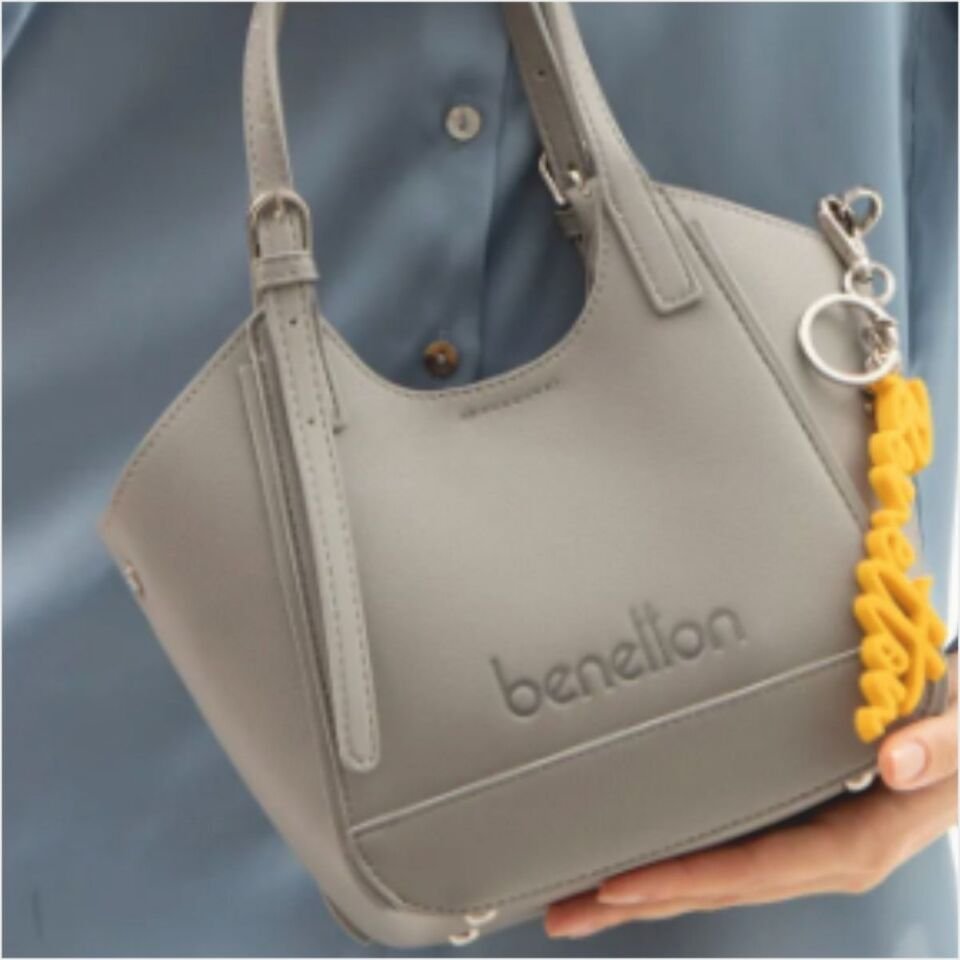 Benetton  BNT-1516 Naturel El Çantası Taş