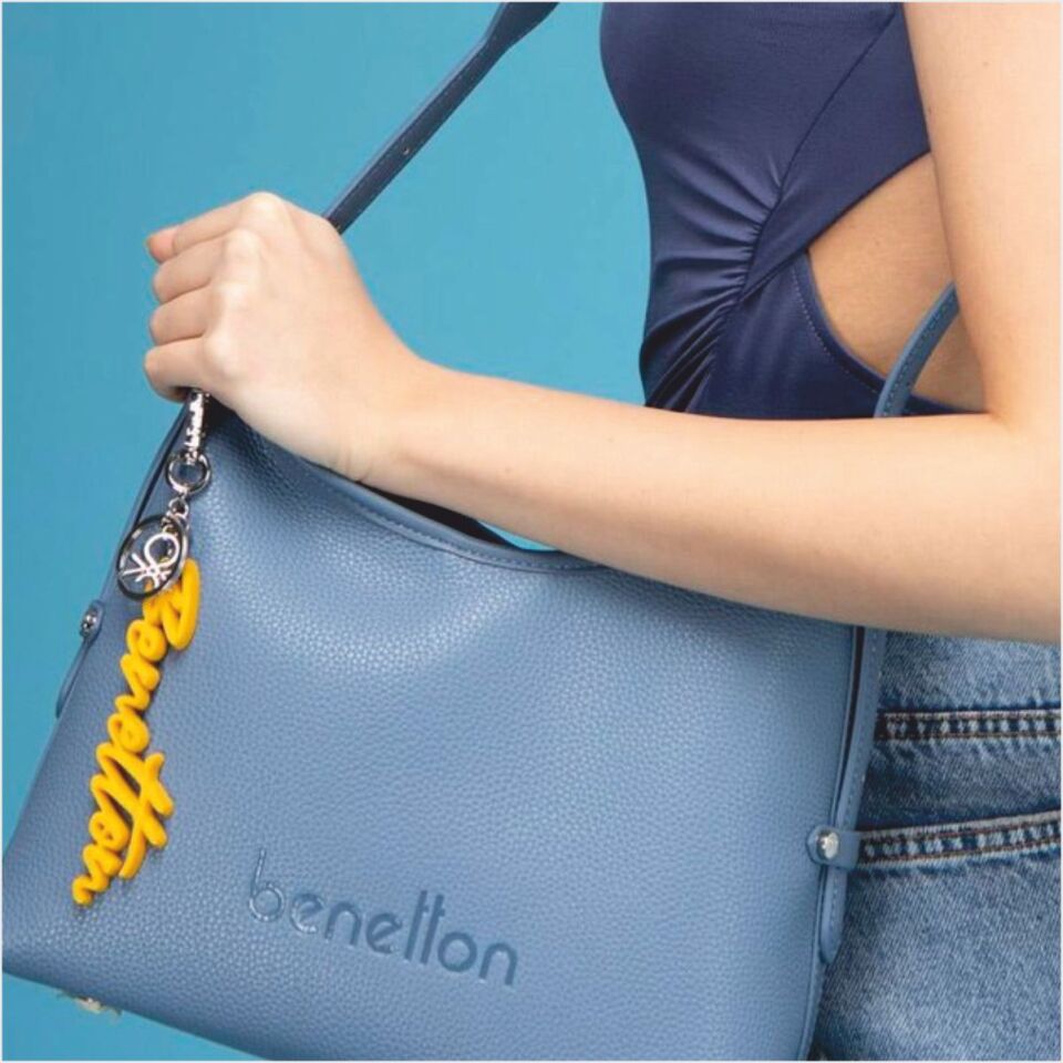 Benetton  BNT-1534 Floter Kol Çantası Mavi