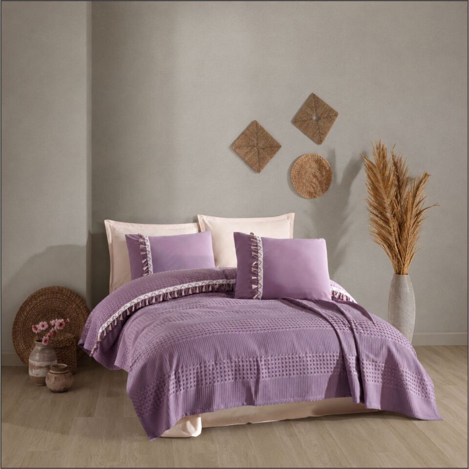 ARAN BUTİK PİKE TAKIMI T.K  BOHAMLINE / V7 - LİLA
