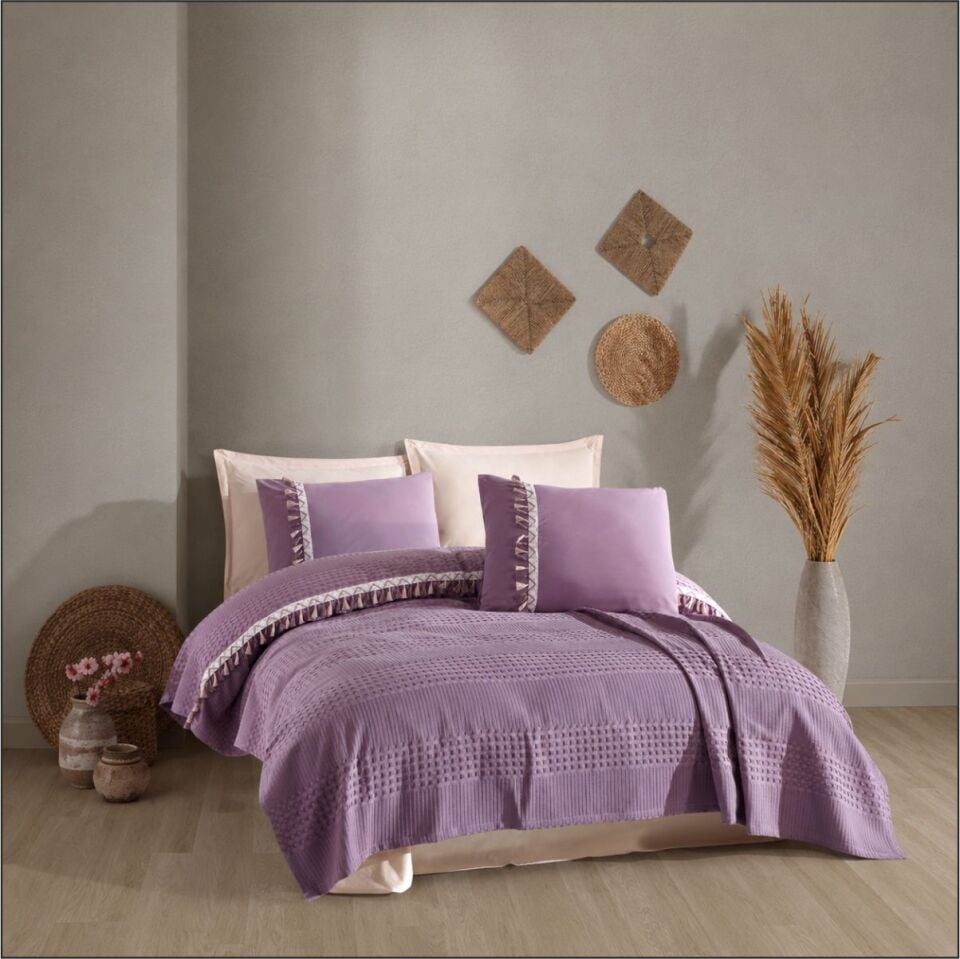 ARAN BUTİK PİKE TAKIMI T.K  BOHAMLINE / V7 - LİLA