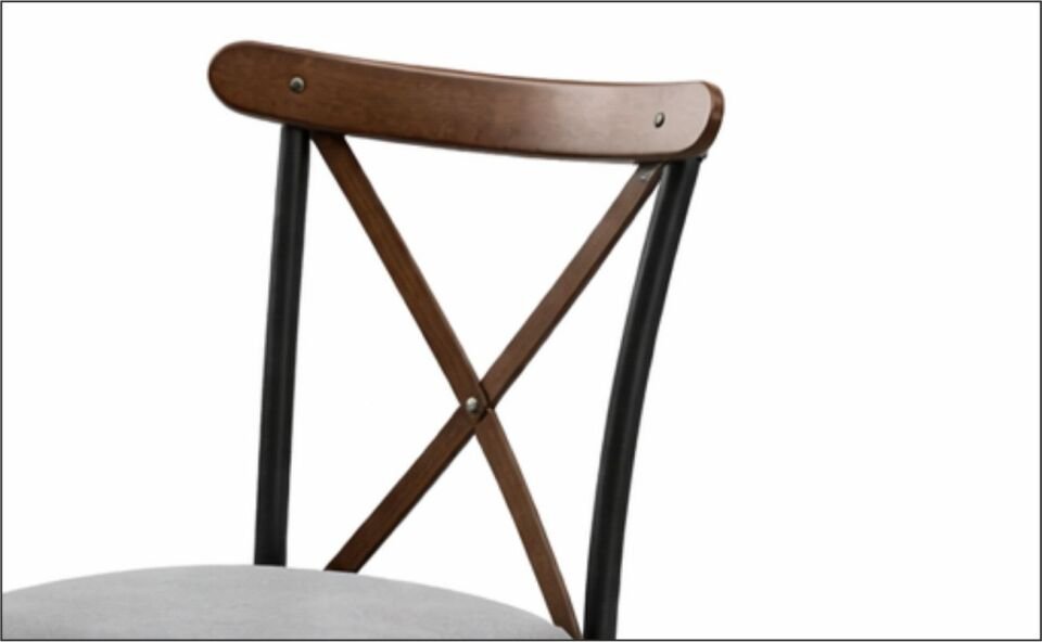 SAMUS THONET SANDALYE ANTRASİT SİYAH AYAK