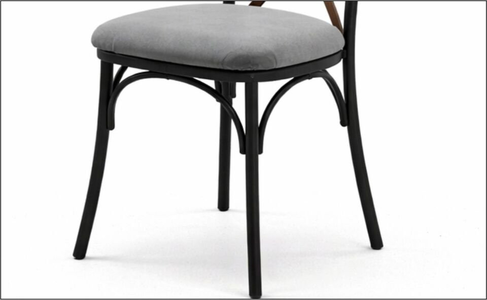 SAMUS THONET SANDALYE ANTRASİT SİYAH AYAK