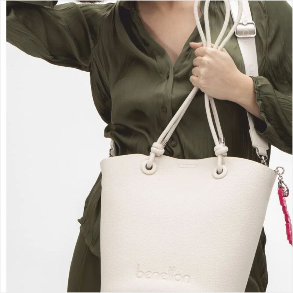 Benetton  BNT-1534 Floter Kol Çantası Bej