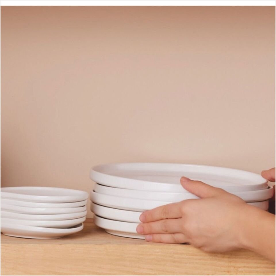 KARACA STREAM BONE MERİDİAN 34 PARÇA 6 KİŞİLİK KAHVALTI TAKIMI BEYAZ