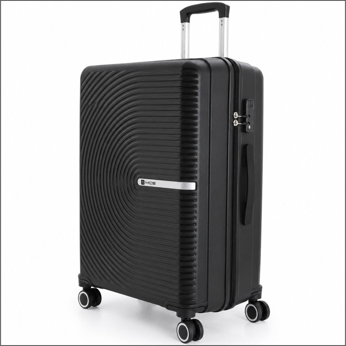 MÇS V374 SU Y.ÜRETİM PP VALİZ GRİ/HARDAL-75 CM