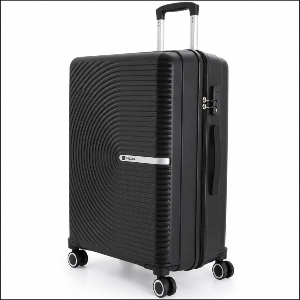 MÇS V374 SU Y.ÜRETİM PP VALİZ GRİ/HARDAL-75 CM
