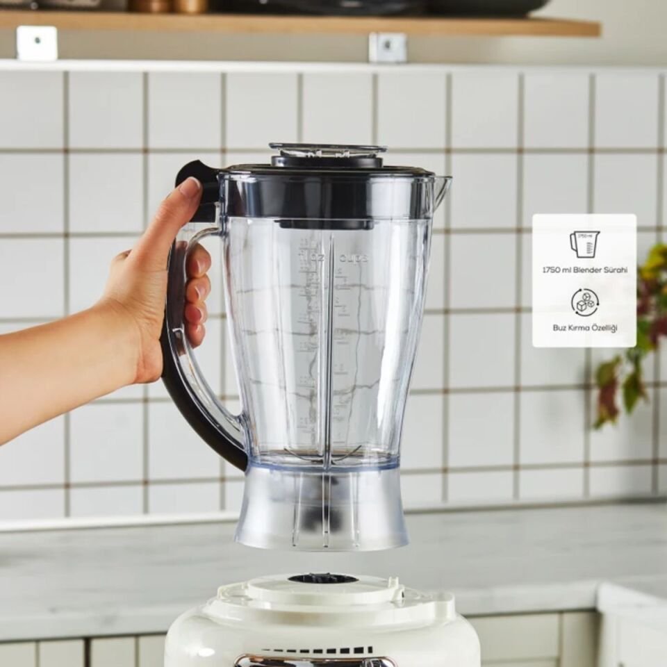 Karaca Multiblend Artisan Retro 1000 W Mutfak Robotu