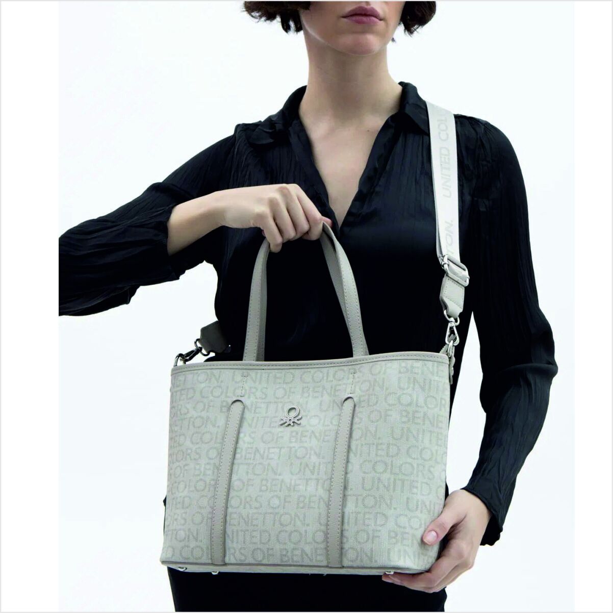 ST  BNT-1613 MONOGRAM ESKİTME KOL ÇANTASI TAŞ