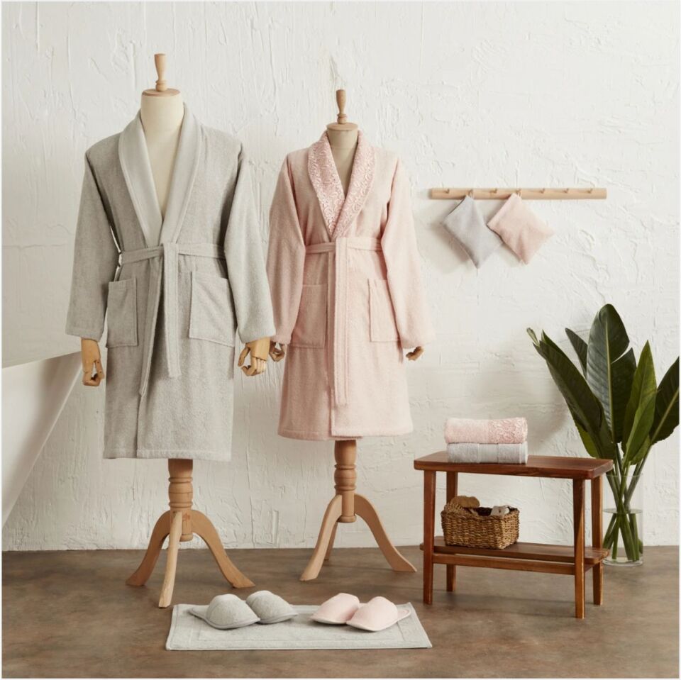 KARACA RING DANTELLI 9 PRC PUDRA-GRI AILE BANYO SETI