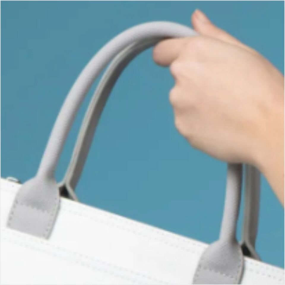 Benetton  BNT-1614 Nano Kol Çantası Beyaz-A.Gri