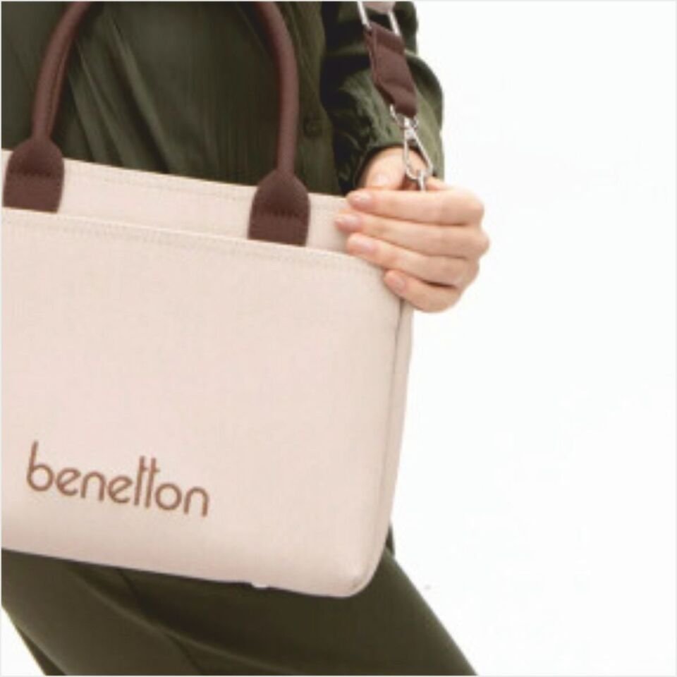 Benetton  BNT-1614 Nano Kol Çantası Bej-Kahve