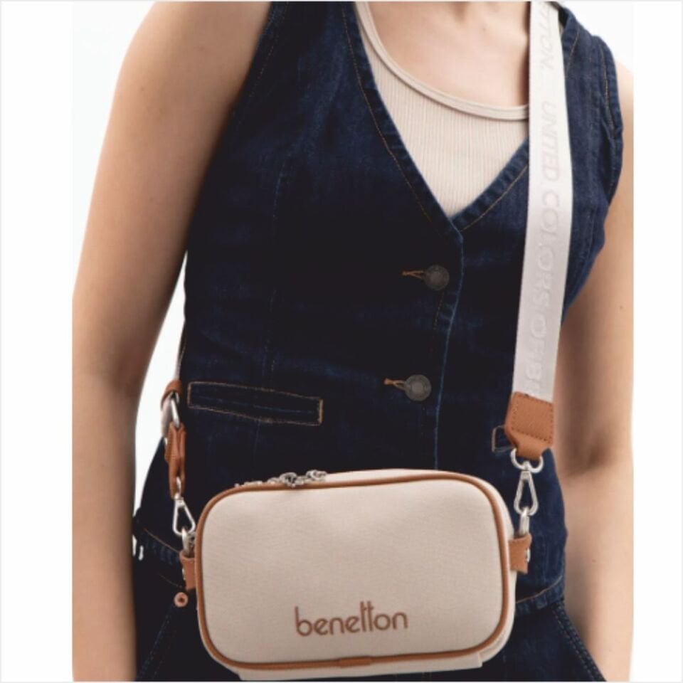 Benetton  BNT-1626 Nano Kol Çantası Bej-Camel