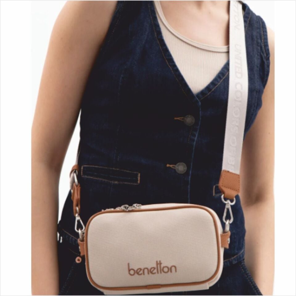 Benetton  BNT-1626 Nano Kol Çantası Bej-Camel