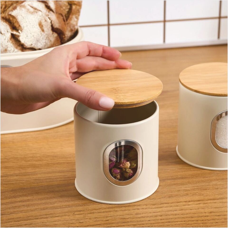 KARACA PREMİUM EKMEK KUTUSU-SAKLAMA KABI HEDİYELİ KREM