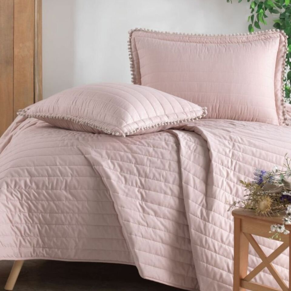 Aran Clasy Pedra V3 Pudra Ranforce Tek Kişilik Yatak Örtüsü Takımı