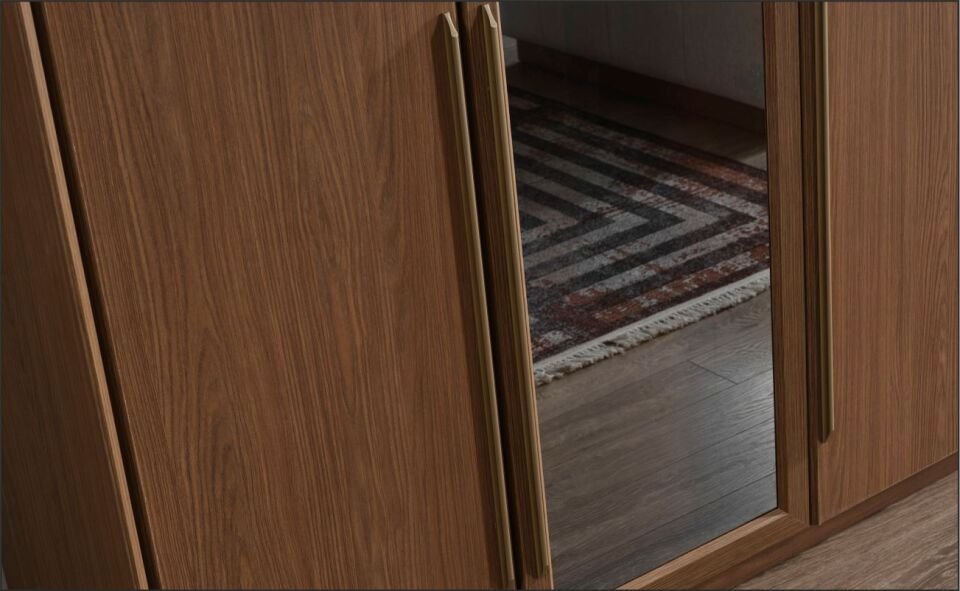 BAYMOP NAPOLİ 3LÜ DOLAP CEVİZ