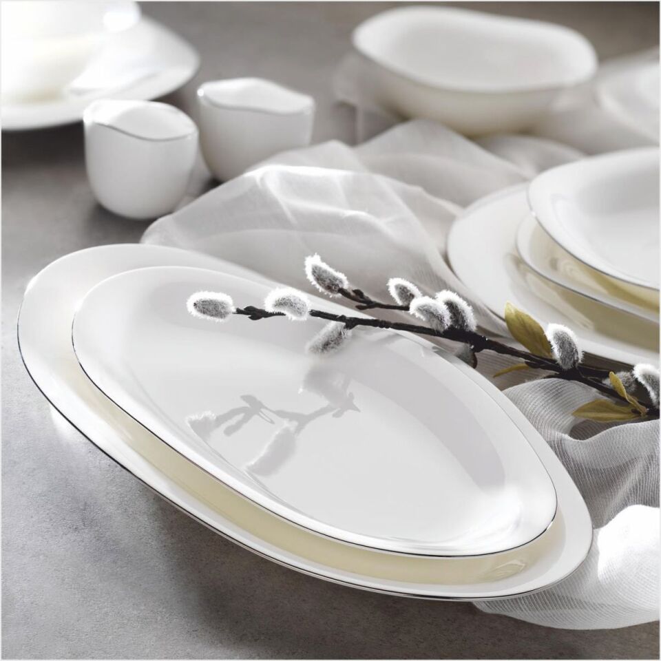 SCHAFER SUPERFİNE BONE ELİXİR YEMEK TAKIMI 56 PARÇA-PLATİN