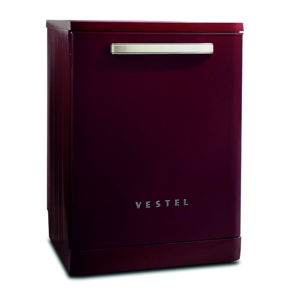 Vestel BM 5001 Retro Kırmızı 5 Programlı Bulaşık Makinesi