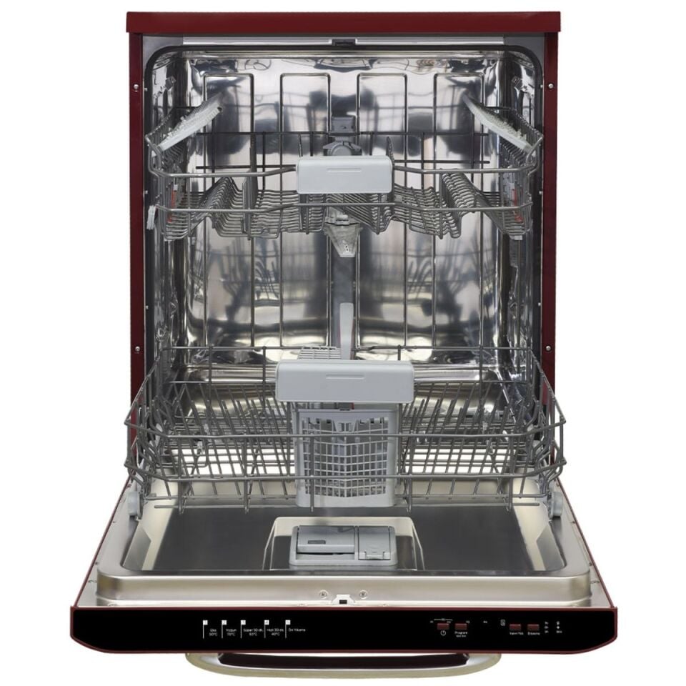 Vestel BM 5001 Retro Kırmızı 5 Programlı Bulaşık Makinesi