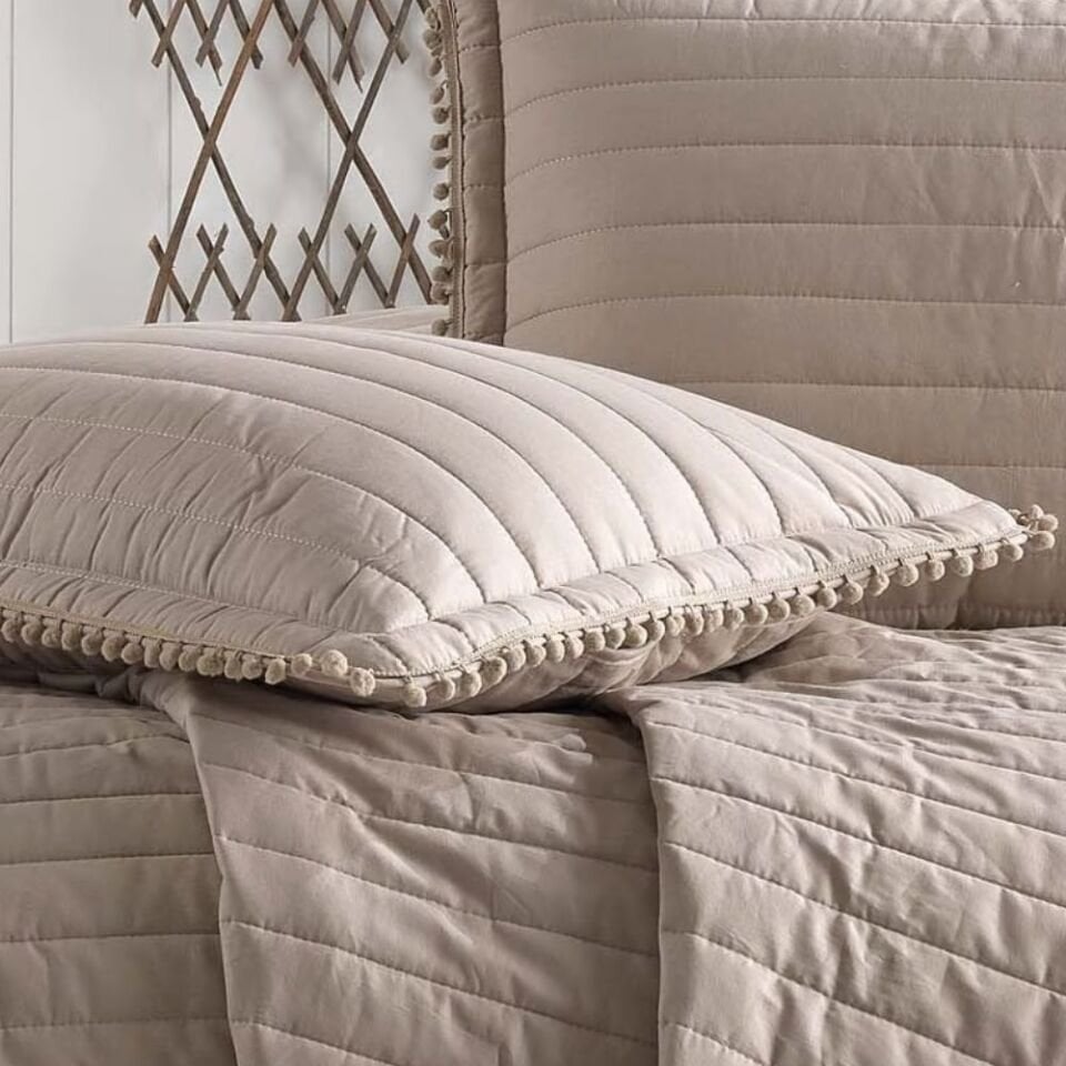 Aran Clasy Pedra V Kahve Ranforce Tek Kişilik Yatak Örtüsü Takımı