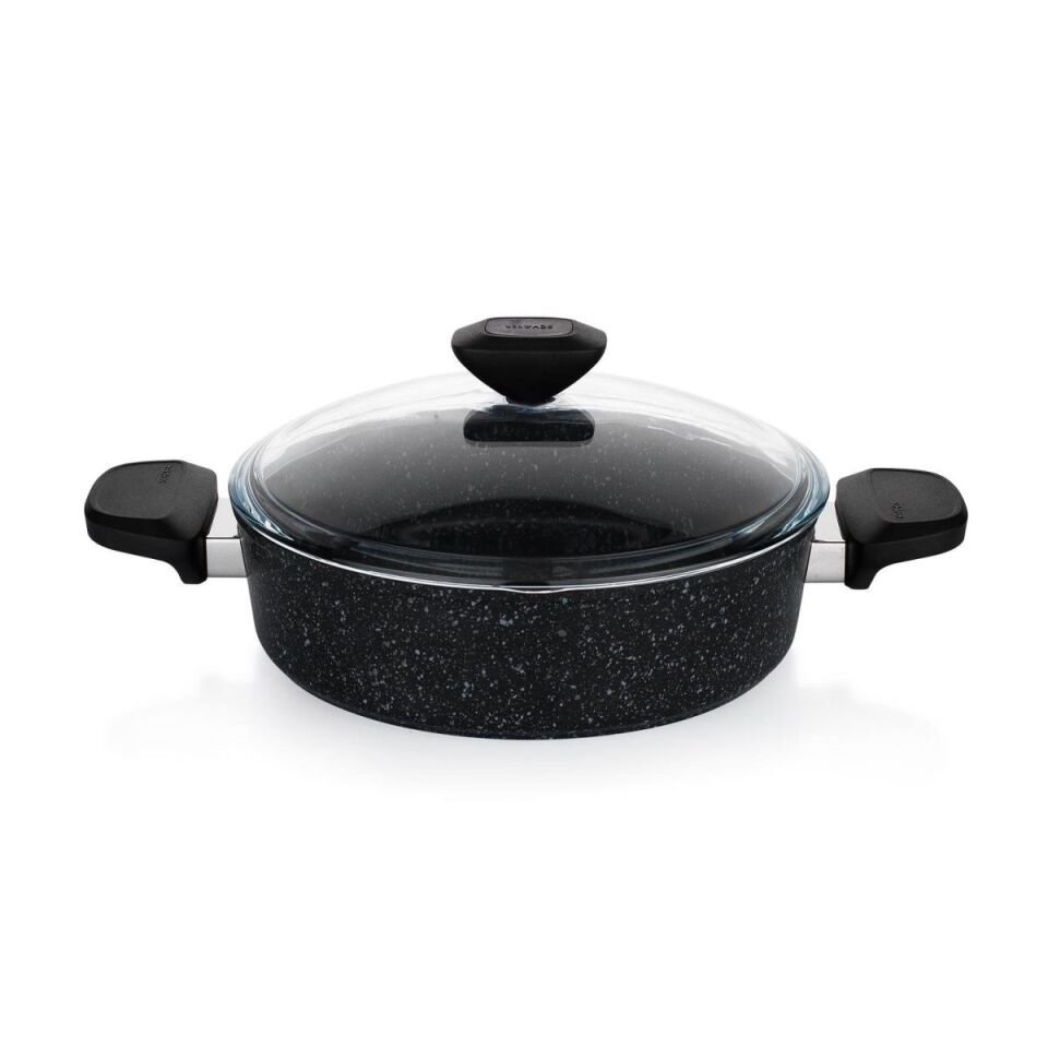 Schafer Etna Yanmaz Yapışmaz Tencere Seti 7 Parça-Siyah