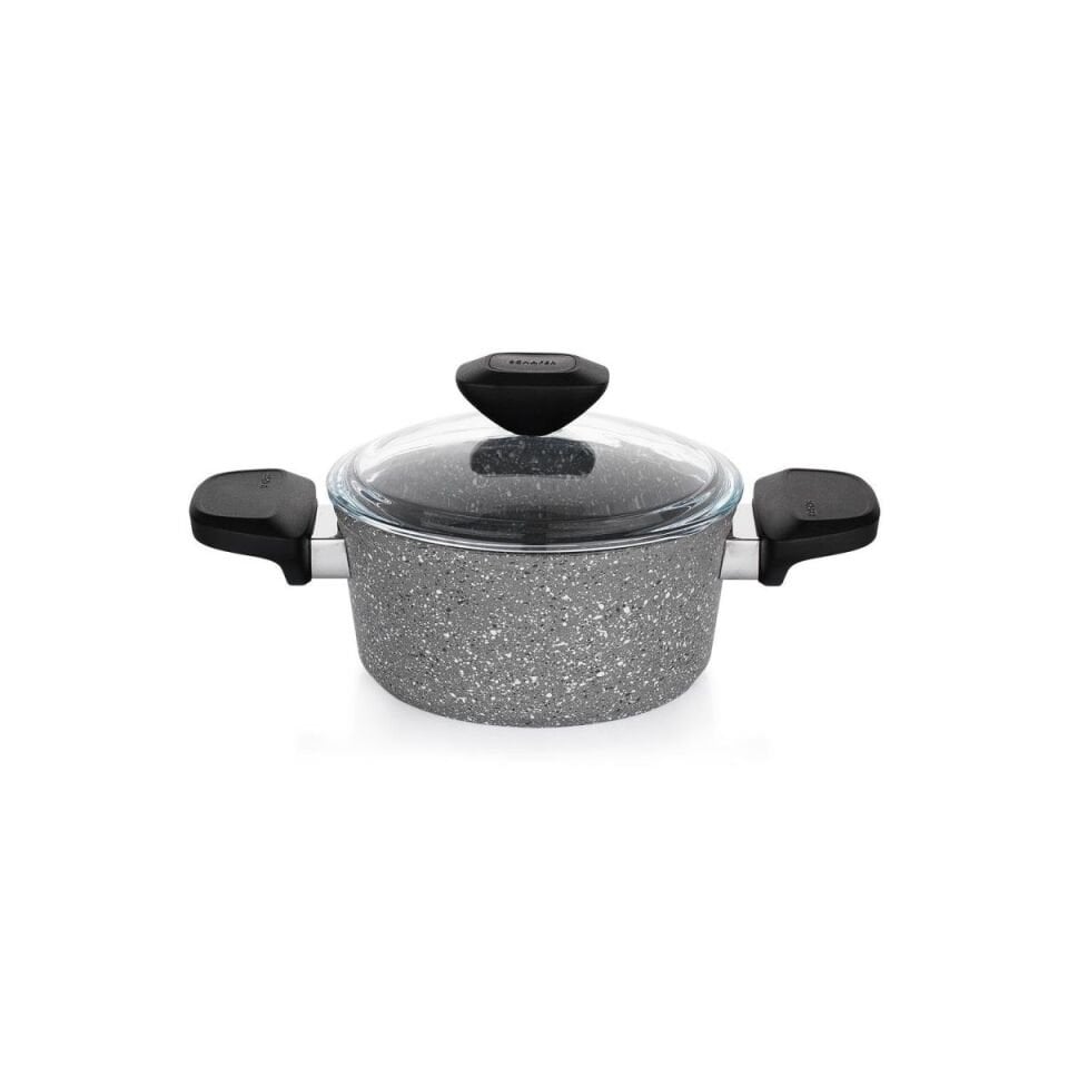 Schafer Etna Yanmaz Yapışmaz Tencere Seti 7 Parça-Gri