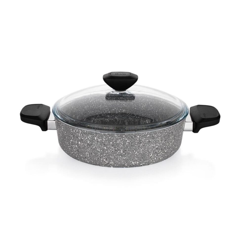 Schafer Etna Yanmaz Yapışmaz Tencere Seti 7 Parça-Gri