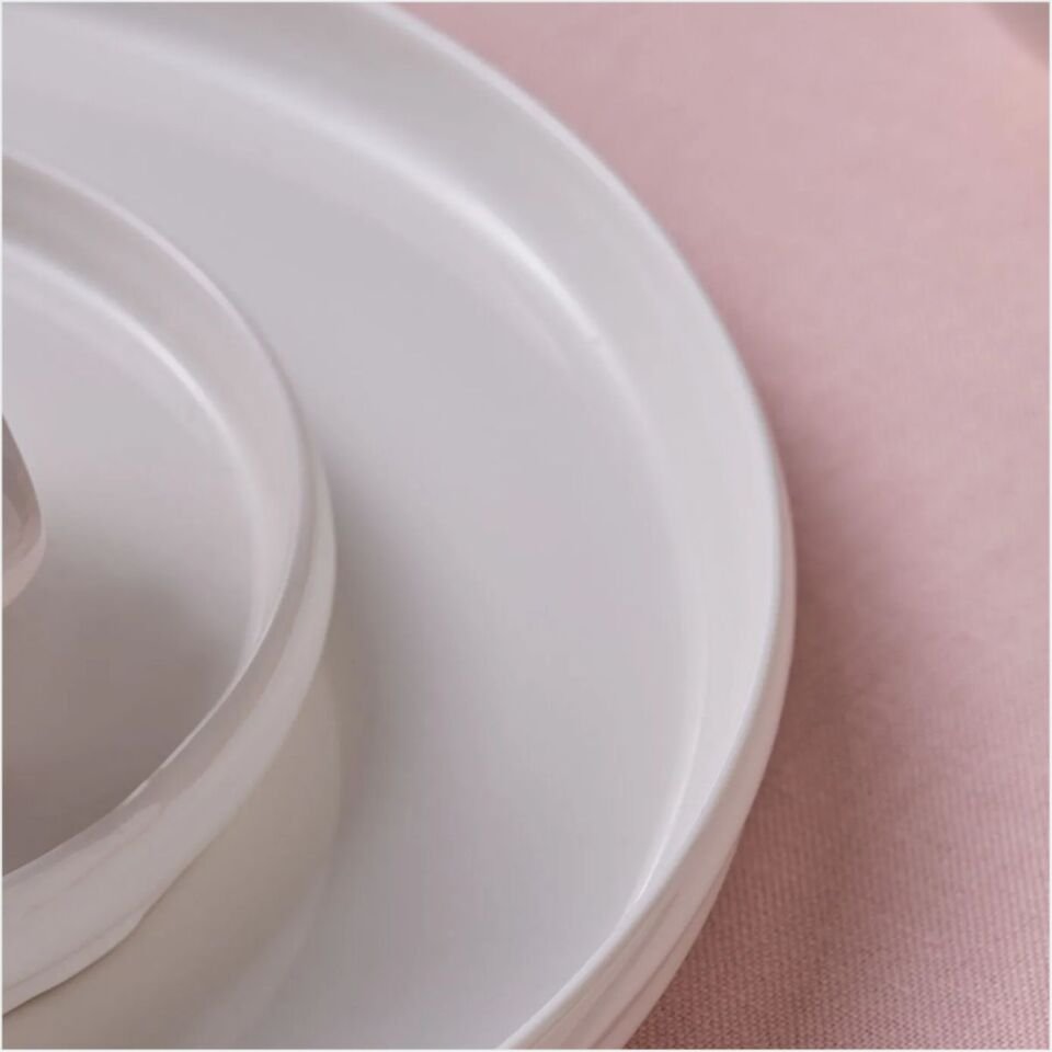 KARACA STREAM BONE SUNSET 34 PARÇA 6 KİŞİLİK KAHVALTI TAKIMI BEYAZ