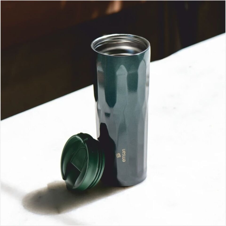 Emsan Crystal Termos Yeşil