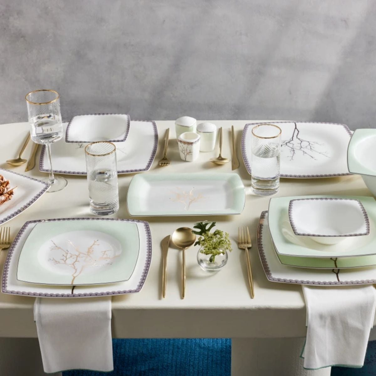 Karaca Fine Pearl Banyan 58 Parça 12 Kişilik Yemek Takımı