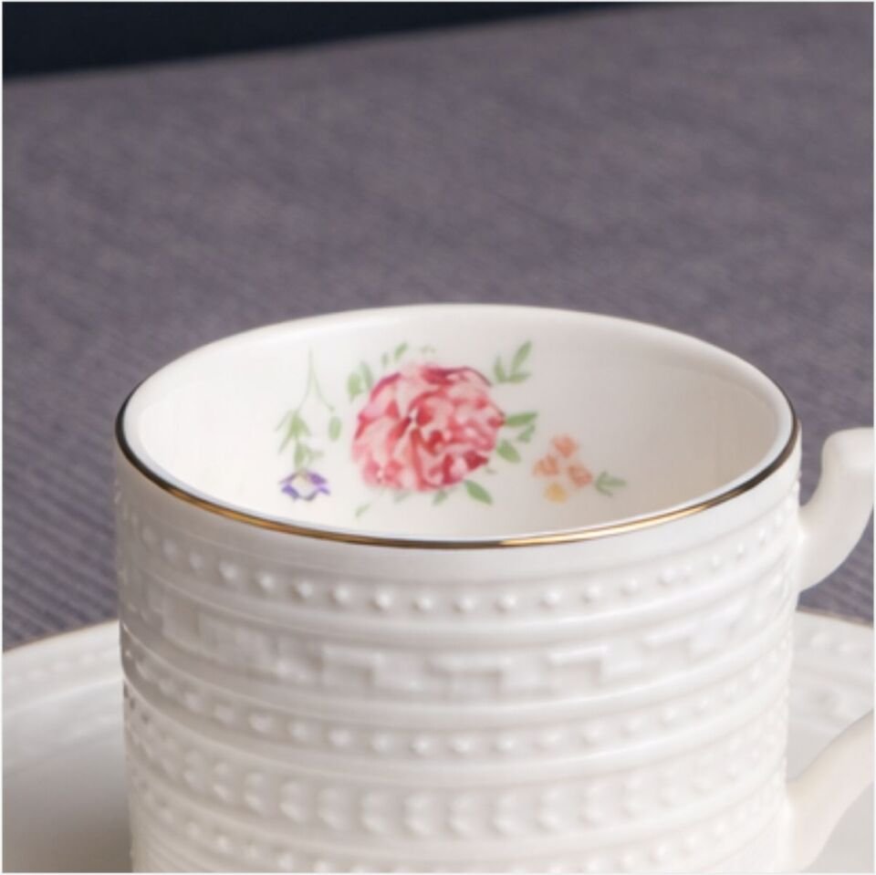 PAÇİ-LUNARIA KABARTMALI 6LI KAHVE-P/POR-102223